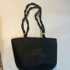 Vintage 1970s Woven Tote Bag